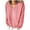 Pink, variant on tarylea Oversized Tops for Women Fuzzy V Neck Tops Long Sleeve Solid Color Pullover Loose Comfy Homewear Casual Wear