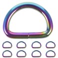 thumbnail image 1 of 10pcs Assorted Color Iron D Ring Buckles for Crafting Use with Wide Application Suitable for DIY, 1 of 8