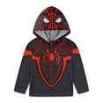 thumbnail image 6 of Marvel Spider-Man Miles Morales Long Sleeve Hooded Shirt (Boys), Sizes 4-20, 6 of 8