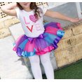 thumbnail image 4 of Mother Daughter Matching Clothes Skirt Colorful Rainbow Tutu Skirt Patchwork Costume Skirt, 4 of 6