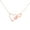 Rose, variant on Heart & Infinity Moissanite Diamond Women Pendant Necklace 925 Sterling Silver 14K White Gold Over