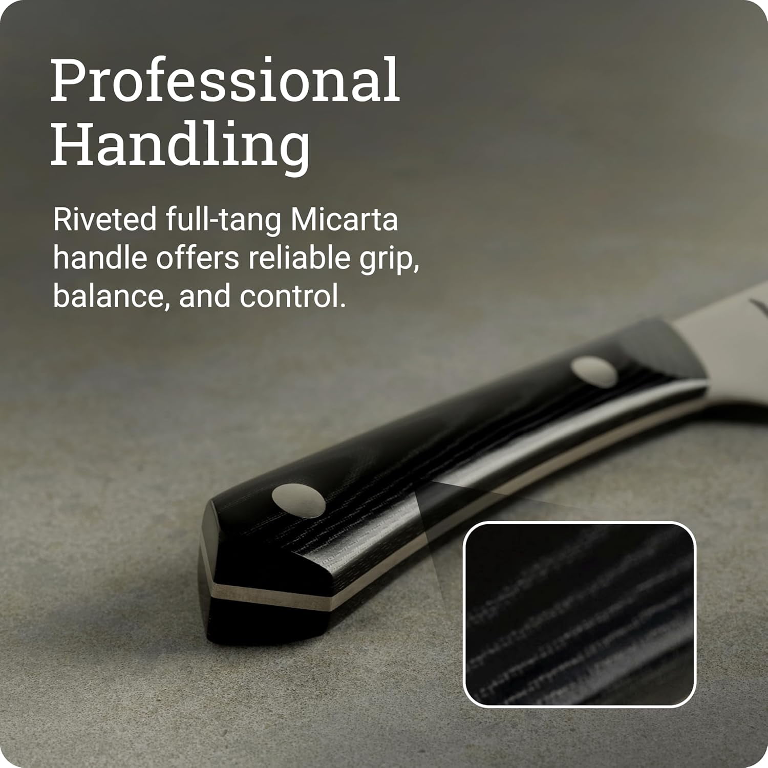 Shun Narukami 6.5" Master Utility Knife, Handcrafted Japanese Knife, Blue II Carbon Steel Core & San Mai Stainless Steel Cladding, Micarta Handle, Precision & Sharpness for Professional and Home Chef
