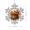 thumbnail image 2 of Metal Snowflake Christmas Ornaments Birds Pumpkin And Fall Leaves Ornament Keepsake Holiday Present Thanksgiving Autumn Halloween Personalized Christmas Ornaments Best Gifts for Christmas, 2 of 8