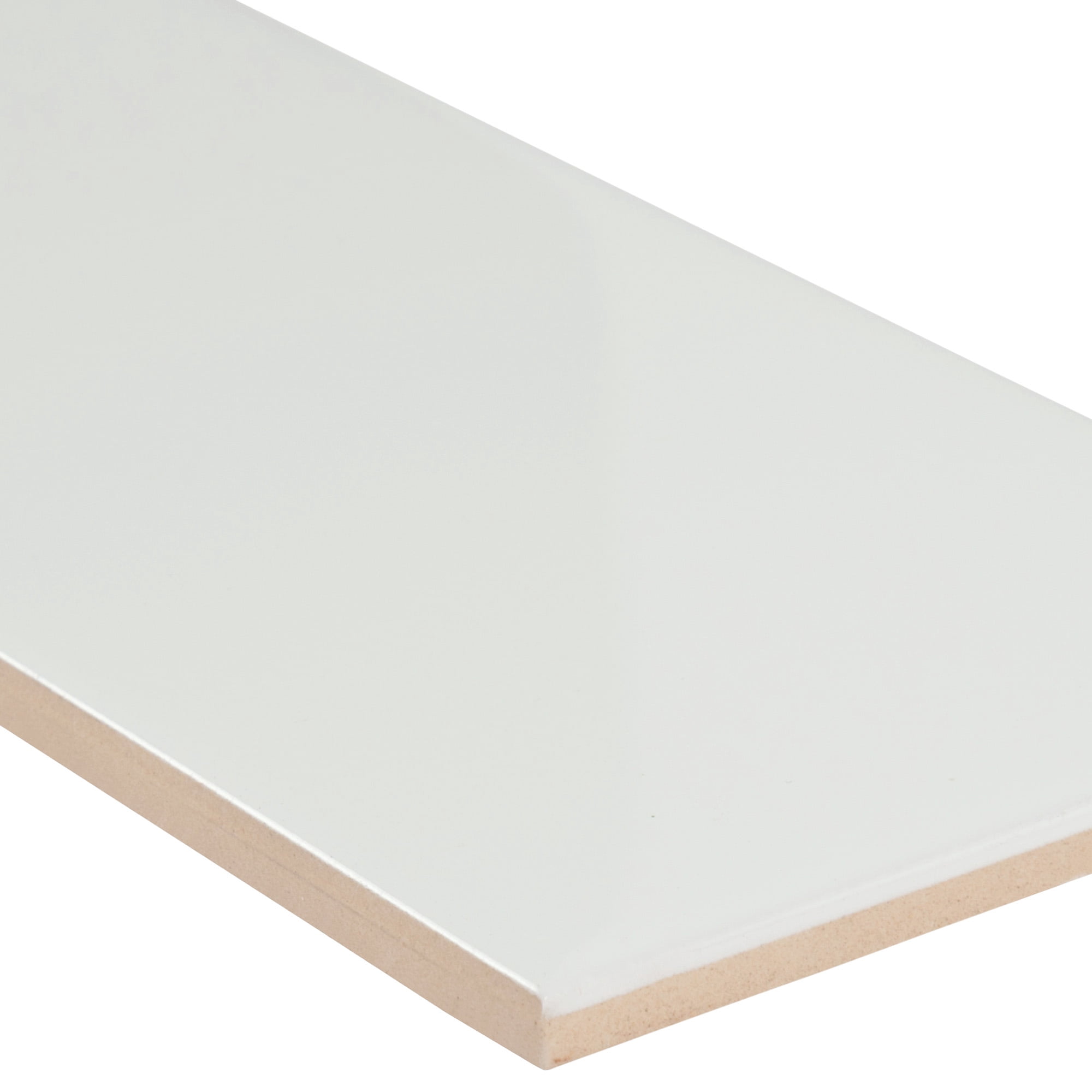 MSI White Glossy 4 in. x 16 in. Glossy Wall Ceramic Tile (8.8 sq. ft./Case)