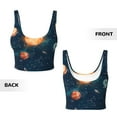 thumbnail image 5 of Picia Solar System And Planets Sports Bra for Women,Padded Strappy Sports Bras Medium Support Yoga Bra with Removable Cups,Running Yoga Bra-Small, 5 of 9