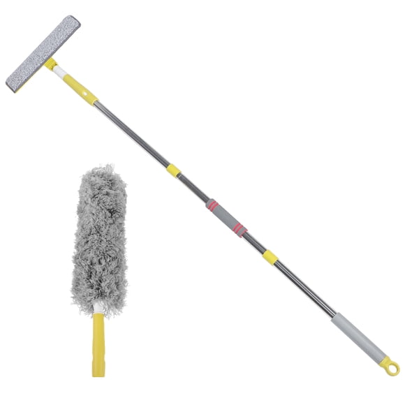 AURARMLET 1 Set Ceiling Fan Cleaner Duster with Stainless Steel Extension Pole