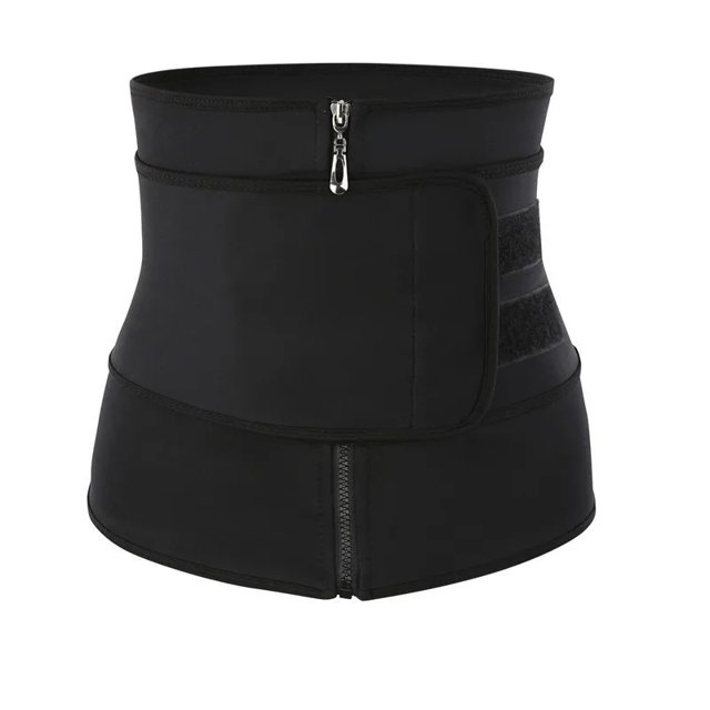 Ropa deportiva para mujer, entrenador de cintura, ropa moldeadora adelgazante, cinturón con cremallera para Abdomen, recortador de Fitness, ropa interior moldeadora de cuerpo, banda de ajuste