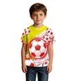 thumbnail image 3 of Lullu Summer Boys T Shirt Soccer Graphic Tee Short Sleeve Crew Neck T-Shirt, Sizes 1-14, 3 of 3