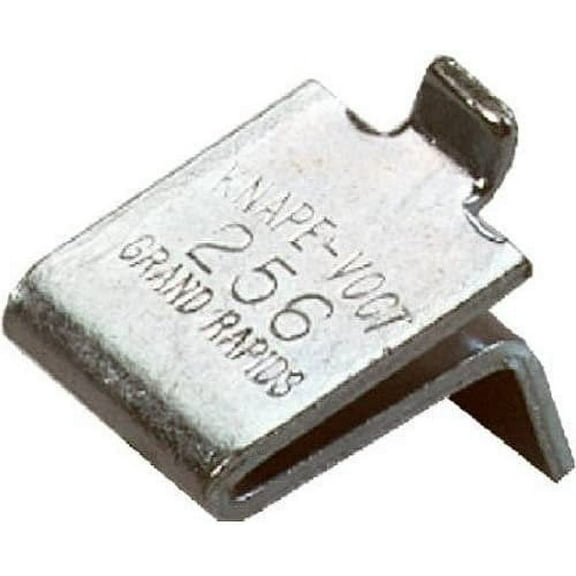 Knape & Vogt Pilaster Shelf Support 256P-ZC - Zinc Finish, Easy Installation, Multicolor