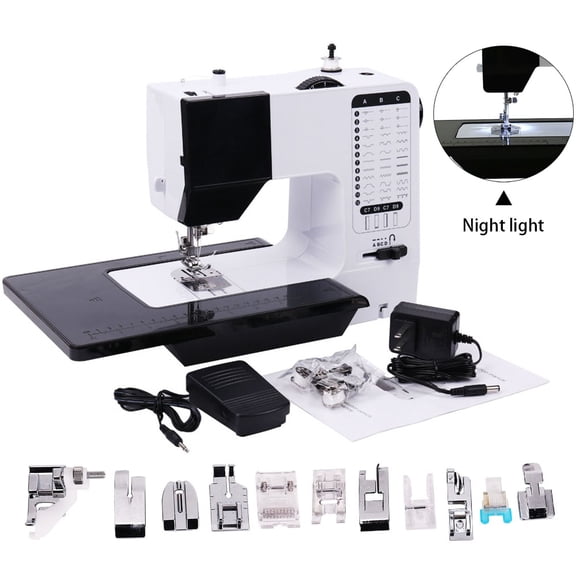 Maxmartt Portable Sewing Machine for Beginners with 38 Stitch Applications - Small Sewing Machine with Dual Speed, Reverse Stitching and Foot Pedal- Easy to Use Electrical Sew Machine