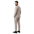 thumbnail image 4 of Men’s Double Breasted Peak Lapel 2 Piece Suit Set, Slim Fit Dress Suit, 4 of 4