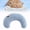 Blue, variant on Cat Calming Pillow, Soft Dog Bed Pillows for Indoor Pets, Pet Neck Pillow for Small Dogs and Cats, Soft Fluffy Pet Calming Toy Half Donut Cuddler