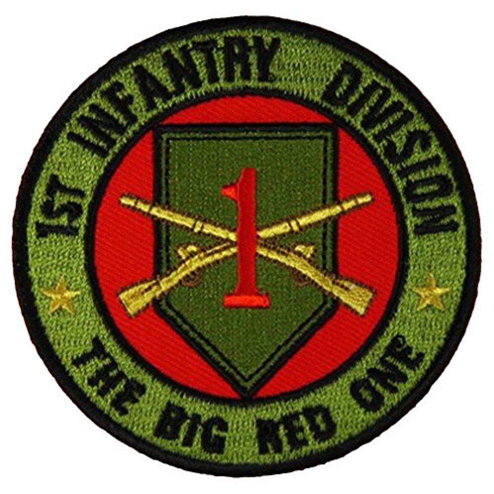 1ST INFANTRY DIVISION THE BIG RED ONE ROUND PATCH Color Veteran 1st-infantry-division-the-big-red-one-round-patch-color-veteran