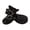 Black 2, variant on PrimeGo 2 Pcs Waterproof Non-Slip Dog Shoes Adjustable Rotary Buckle Dog Boots for Small Medium Dogs Breathable Mesh Pet Paw Protectors for Outdoor Walking Hiking