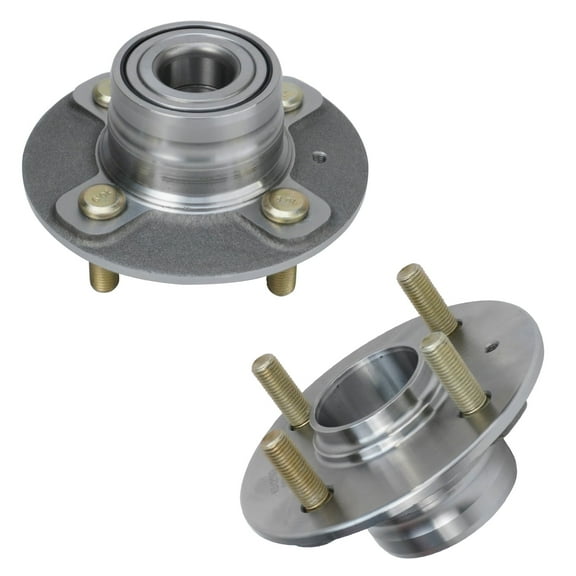 Detroit Axle - 2pc Rear Wheel Bearing Hubs for 2000-2006 Hyundai Accent 2001 2002 2003 2004 2005, 2 Wheel Bearing and Hubs Assembly Set Replacement