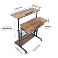 thumbnail image 3 of Miumaeov Mobile Stand-Up Desk Adjustable Laptop Desk with Wheels Storage Desk for Home Office Workstation, 3 of 12
