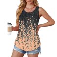 thumbnail image 7 of GERsome Womens Tank Tops Summer Sleeveless Floral T-Shirts Flowy Pleated Crewneck Tunics Tee S-5XL, 7 of 7