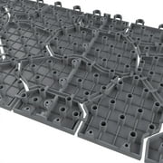 Pure Garden, Patio and Deck Tiles, Polypropylene, Set of 30, Stone Grey