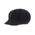 thumbnail image 2 of Minnieouse Boina clásica de pana para mujer, gorros de invierno cómodos y versátiles, gorra Vintage de vendedor de periódicos con estilo Sombreros negro, 2 of 6