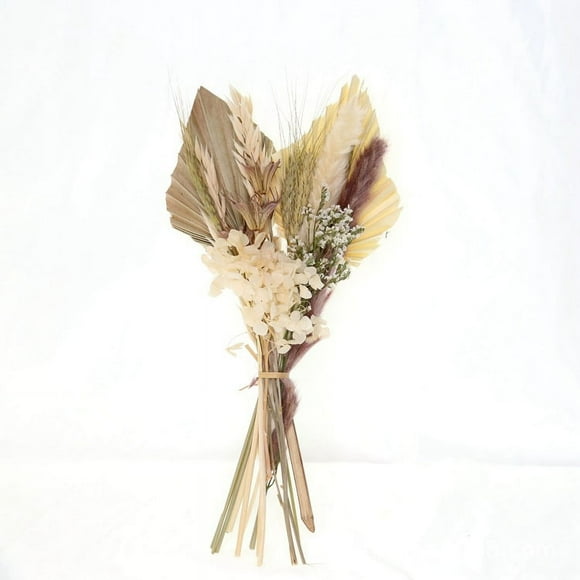 Décoration de Mariage Bohème pour la Maison, Fournitures d'Artisanat DIY : Feuilles de Palmier Séchées Naturelles + Blanc Lait pour Arrangements Floraux, Matériau Durable de Qualité Supérieure, Sourcing Transfrontalier Facile à Utiliser pour des Espaces de Vie Confortables