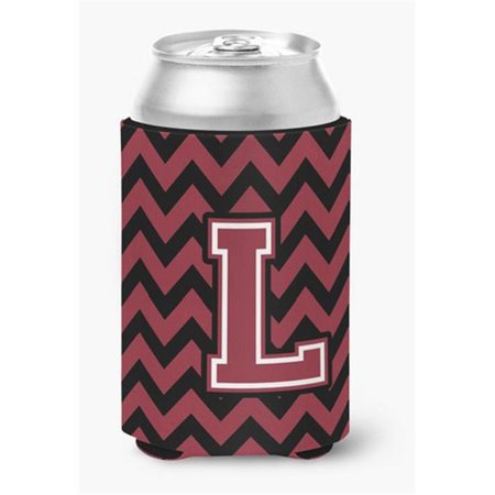 

Letter L Chevron Garnet & Black Can or Bottle Hugger