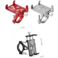 thumbnail image 3 of Vástago de bicicleta Soporte para teléfono móvil Aleación de aluminio Soporte para teléfono móvil para bicicleta (Rojo), 3 of 7
