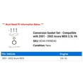 thumbnail image 2 of Conversion Gasket Set - Compatible with 2001 - 2002 Acura MDX 3.5L V6, 2 of 2