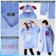 thumbnail image 4 of Sudadera con capucha Disney Stitch Blanket, 2 en 1, sudadera con capucha de forro polar extragrande para bebés Yoda Minnie Mouse, Stitch Gifts (Blue Eeyore), 4 of 6
