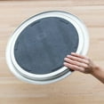 thumbnail image 4 of Service Ideas TR1614SR Tray with Top and Bottom Built in Non-Slip Rubber Inserts, 14" Round, Dishwasher Safe, Stainless Steel, 4 of 4