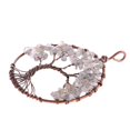 thumbnail image 4 of Colgante de árbol de alambre de cobre joyas de de piedras naturales para collar de cadena de bricolaje Gris Yinane Collar pendiente, 4 of 7