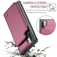 thumbnail image 3 of ShieldPlus for Samsung Galaxy Note10 Plus Case Wallet with Card Holder, Note10 Plus Wallet Case for Women Men with RFID Blocking, Durable Kickstand Shockproof Case for Galaxy Note10+, Winered, 3 of 7