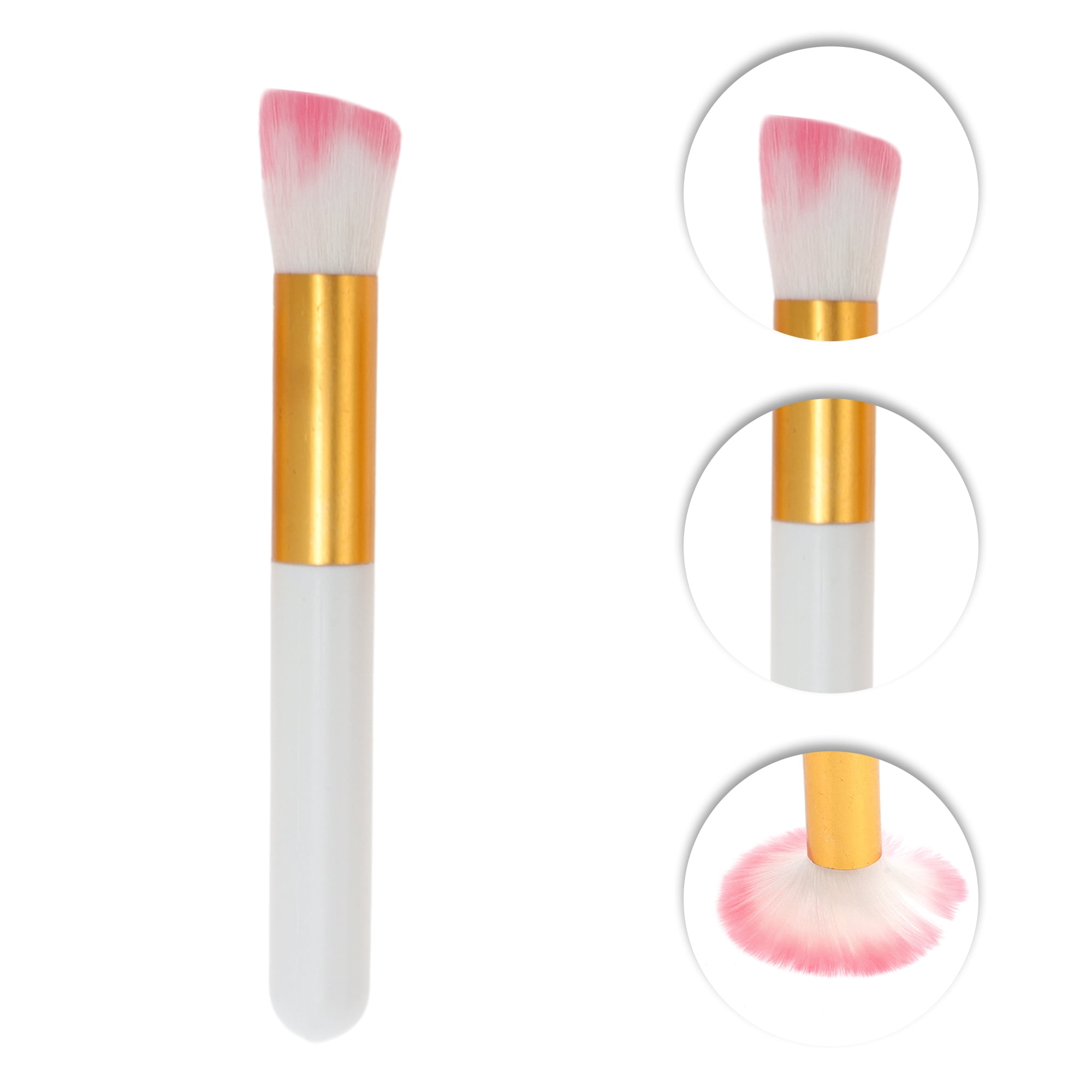 Unique Bargains 10 Pcs Lightweight Makeup Brush for Travel White