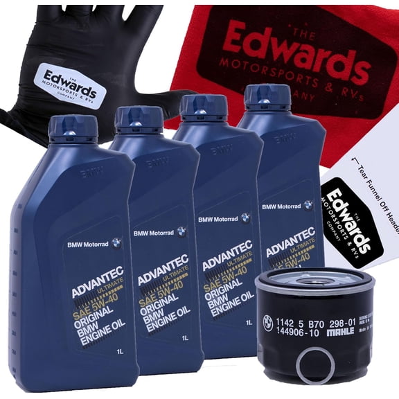 Edwards Oil Change Kit fits 2013-2024 BMW Motorrad R1200/R1250 Motorcycle