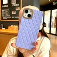 thumbnail image 2 of Shiny Lens Frame Diamond Grid Phone case, Anti-Drop Protection, Small Fragrance Style, Multiple Colours Available, for iPhone 15 14 13 12 11 Pro Max Phone case (Light Purple,iPhone 11), 2 of 8