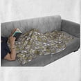 thumbnail image 5 of Botanic Soft Flannel Fleece Blanket, Cactus Plants Along Flowers Bohemian Desert Scene Blossoming Bouquet, Cozy Plush for Indoor and Outdoor Use, 50" x 70", Pale Green and Warm Taupe, by Ambesonne, 5 of 5