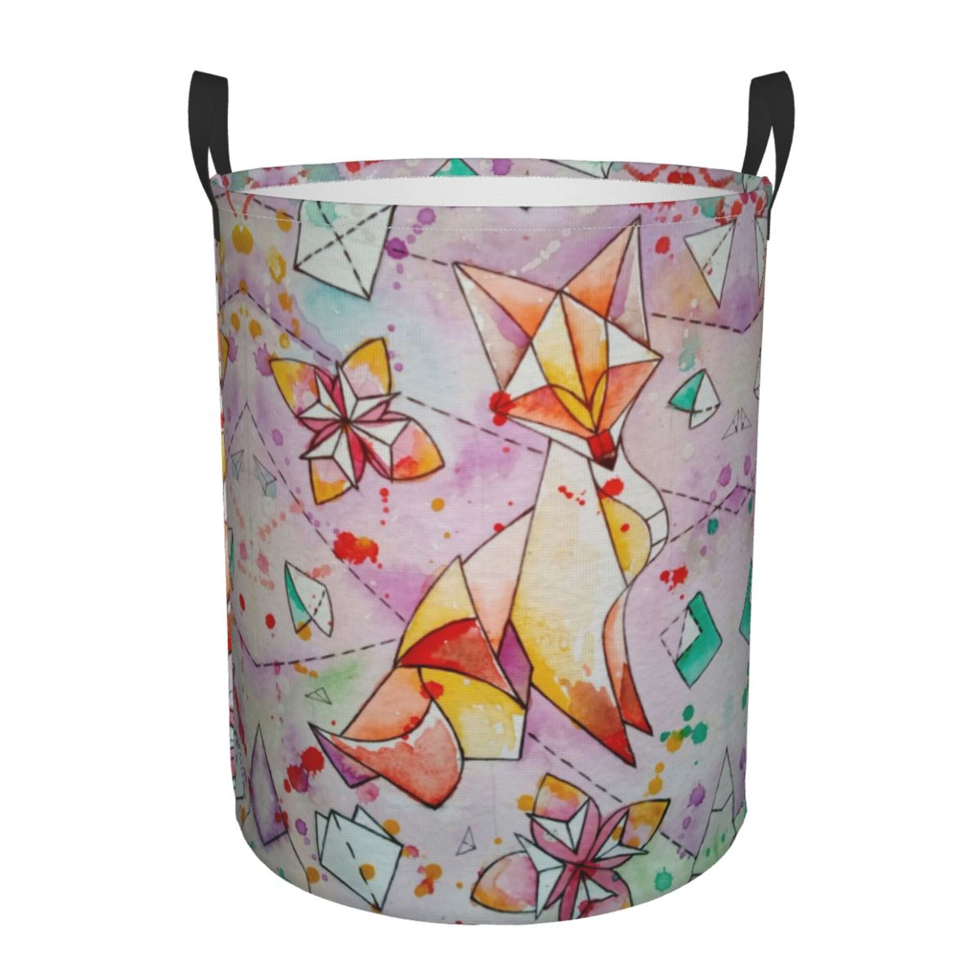 ZICANCN Drawing Origami A Fox Laundry Basket Organizer - Dirty Clothes ...