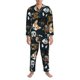 thumbnail image 3 of Balery Dogs Pijama para Hombre de Dos Piezas con Manga Larga, Conjunto de Dormir y Descanso Suave con Bolsillos-Medium, 3 of 6