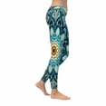 thumbnail image 3 of SUNENAT Abstract Vintage Mandala Floral Women's Capri Leggings Stretchy Skinny Yoga Pants S, 3 of 4