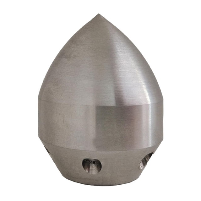 Boquilla de desagüe de acero inoxidable de 135 l para inodoros. Frente 1 espalda 6