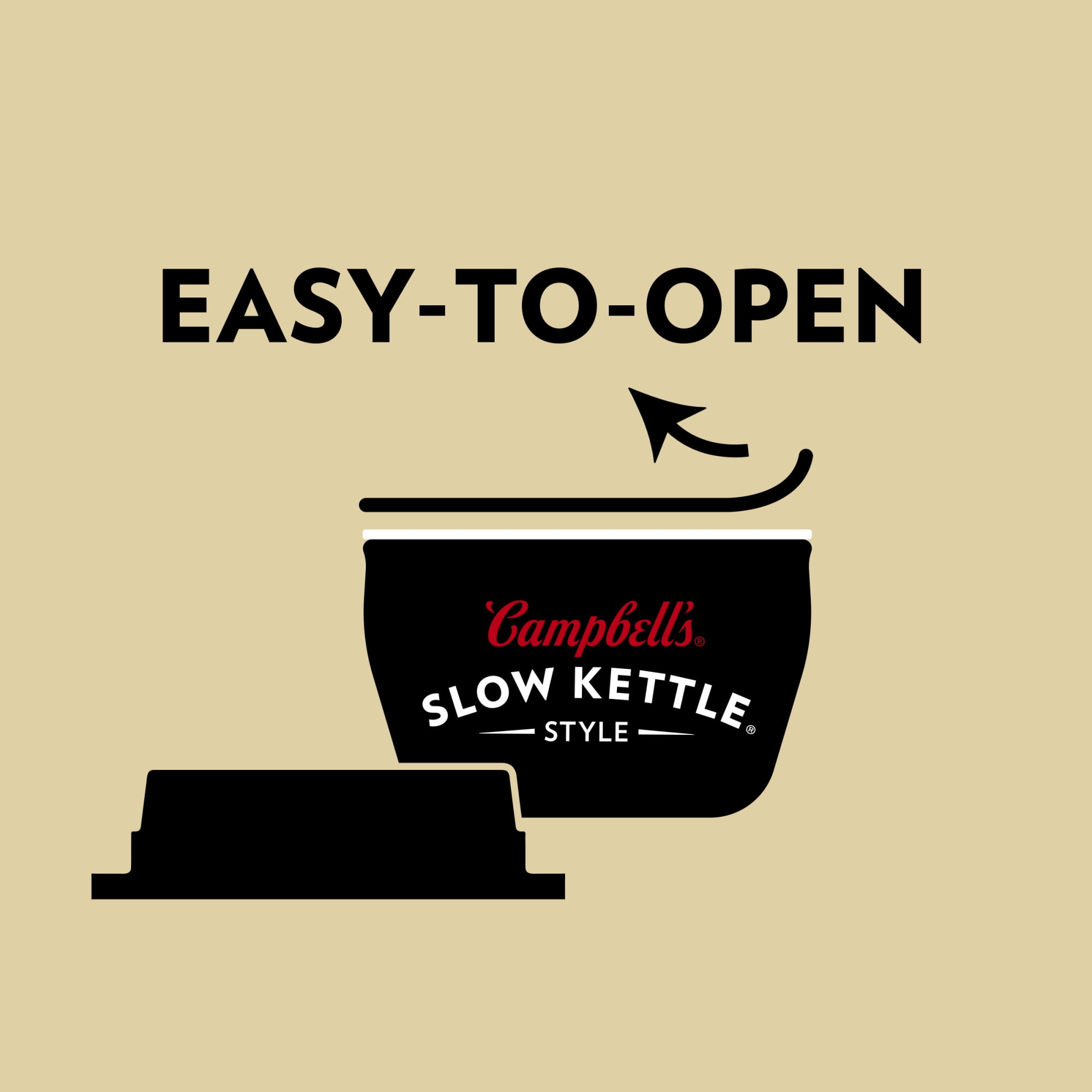 Campbell's Slow Kettle Style Broccoli Cheddar Soup with A Crunch, 7 oz Microwavable Cup