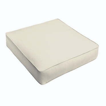 Sorra Home Ivory Indoor/Outdoor Deep Seating Cushion, Corded