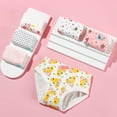thumbnail image 6 of mijaja 6Pcs Girls' Pure Cotton Brief Underwear for Toddler 3-4 Years - Balloon,Swan,Love-heart, 6 of 9
