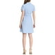 thumbnail image 3 of INSPIRE CHIC Vestido Mini de Cuello con Bolsillo y Cintura Elástica para Mujer en Azul Cielo, 3 of 8