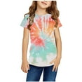 thumbnail image 5 of GERsome Boys Girls Tie-Dye Graphic Shirts Casual Crewneck T-Shirt Unisex Short Sleeve Top Tees 3-14 Years, 5 of 5