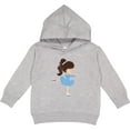 thumbnail image 2 of Inktastic Figure Skating, Ice Skating Girl, Brown Hair Toddler Hoodie, 2 of 4