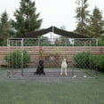 thumbnail image 2 of Mulinsonfly Heavy-Duty Outdoor Dog Kennel 157.2" x 90" x 91.2" with Lockable Door & Waterproof Roof for Yard & Farm, 2 of 8