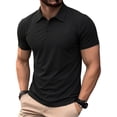 thumbnail image 2 of Xunlbb Men's Shirts Mens Dress Shirts Men's Pullover Zipper Printing Lapel Long Sleeve Turndown Collar Blouse Shirt on Clearance, M-3XL, 2 of 6