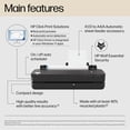 thumbnail image 3 of HP DesignJet T230 24" Wireless Large Format Color Thermal Inkjet Plotter Printer, 2025 Edition, Bundle with Color and 38ml Black Ink Pack, Matte Bond Inkjet Paper Roll, 3 of 10