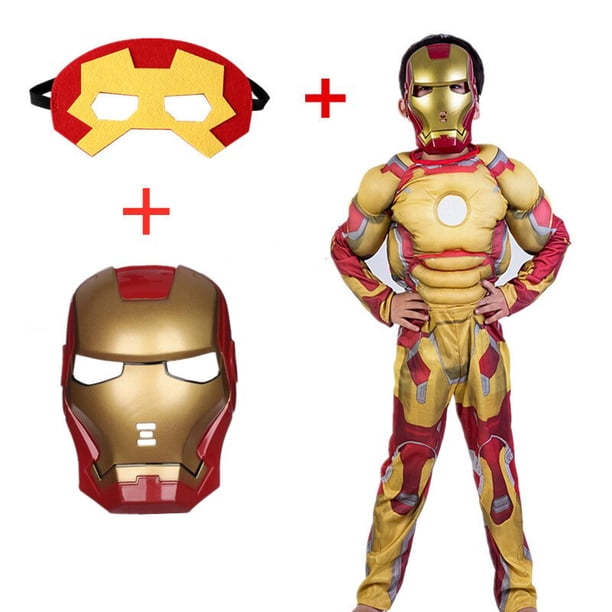 Disfraz de superhéroe de lujo para niños, Cosplay de Los Vengadores de Marvel, Capitán América, máscara de Halloween, Mono xuanjing unisex