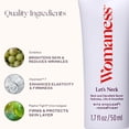 thumbnail image 3 of Womaness Let's Neck Firming & Tightening Neck & Facial Serum for Daily Crepey Skin Treatment to Hydrate, Lift & Smooth Wrinkles, 1.7 fl oz, 3 of 10